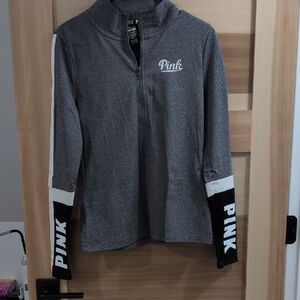 Victoria's Secret PINK Heathered Gray Zip-Up